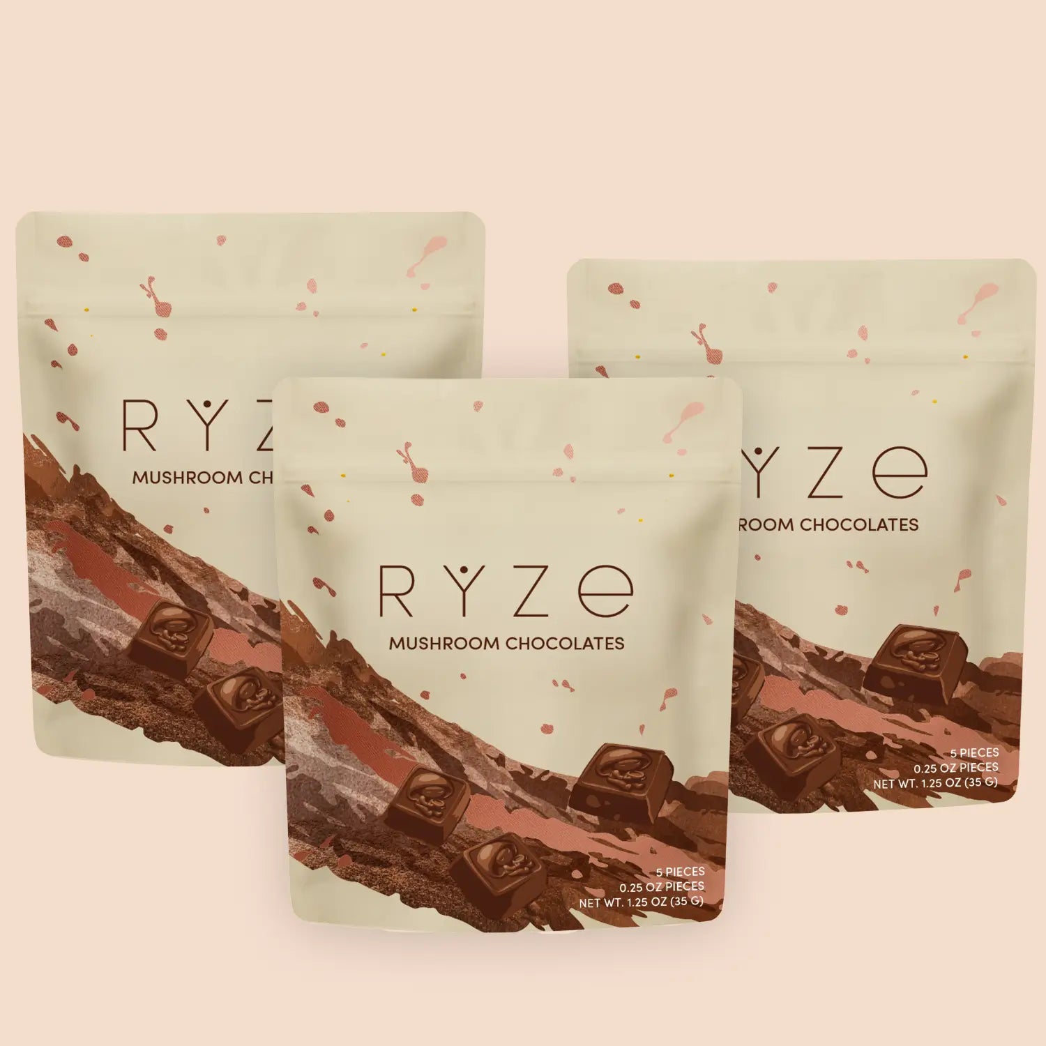 Mushroom Chocolates Rye (15 pieces) W3