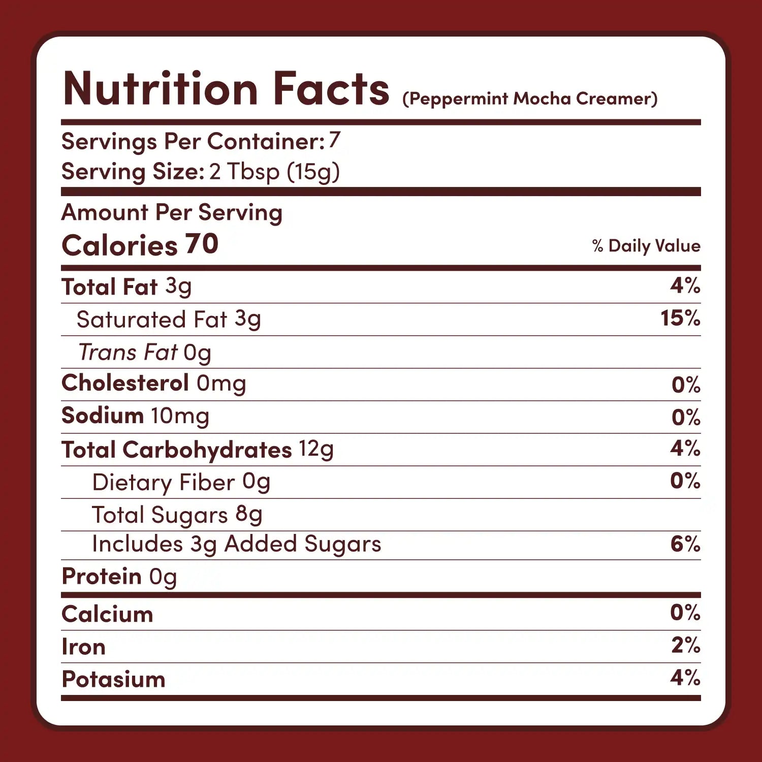 Peppermint Mocha Creamer Add-On (SPECIAL PRICING) N3
