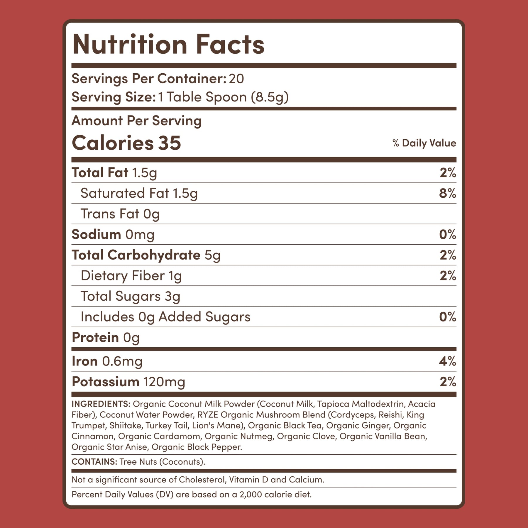Mushroom Chai (20 Servings) J0