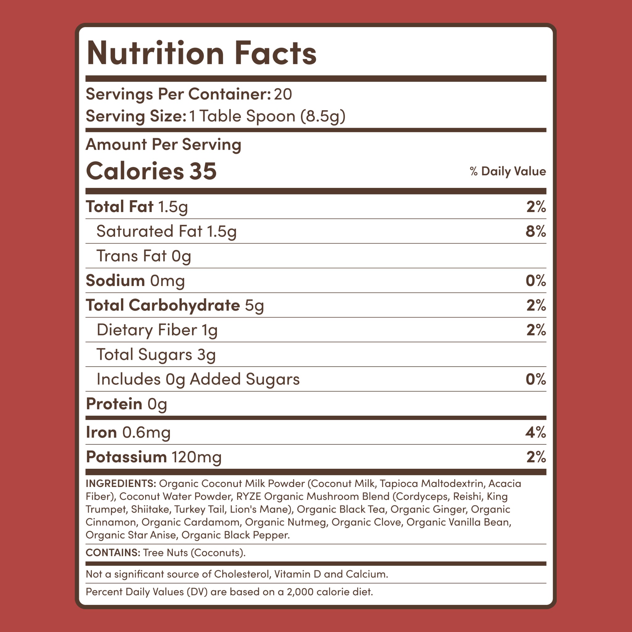 Mushroom Chai (20 Servings) J0