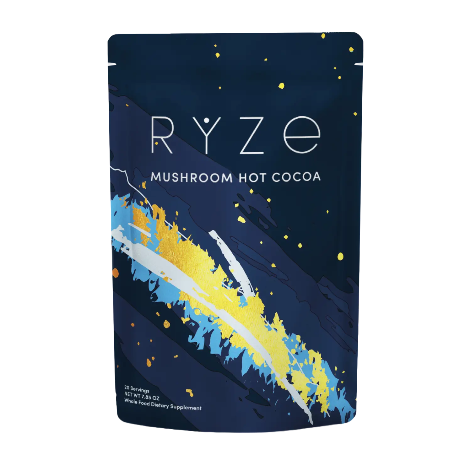 RYZE Mushroom Hot Cocoa — Organic Instant Cocoa with L-Theanine & Melatonin, 20 Servings S9