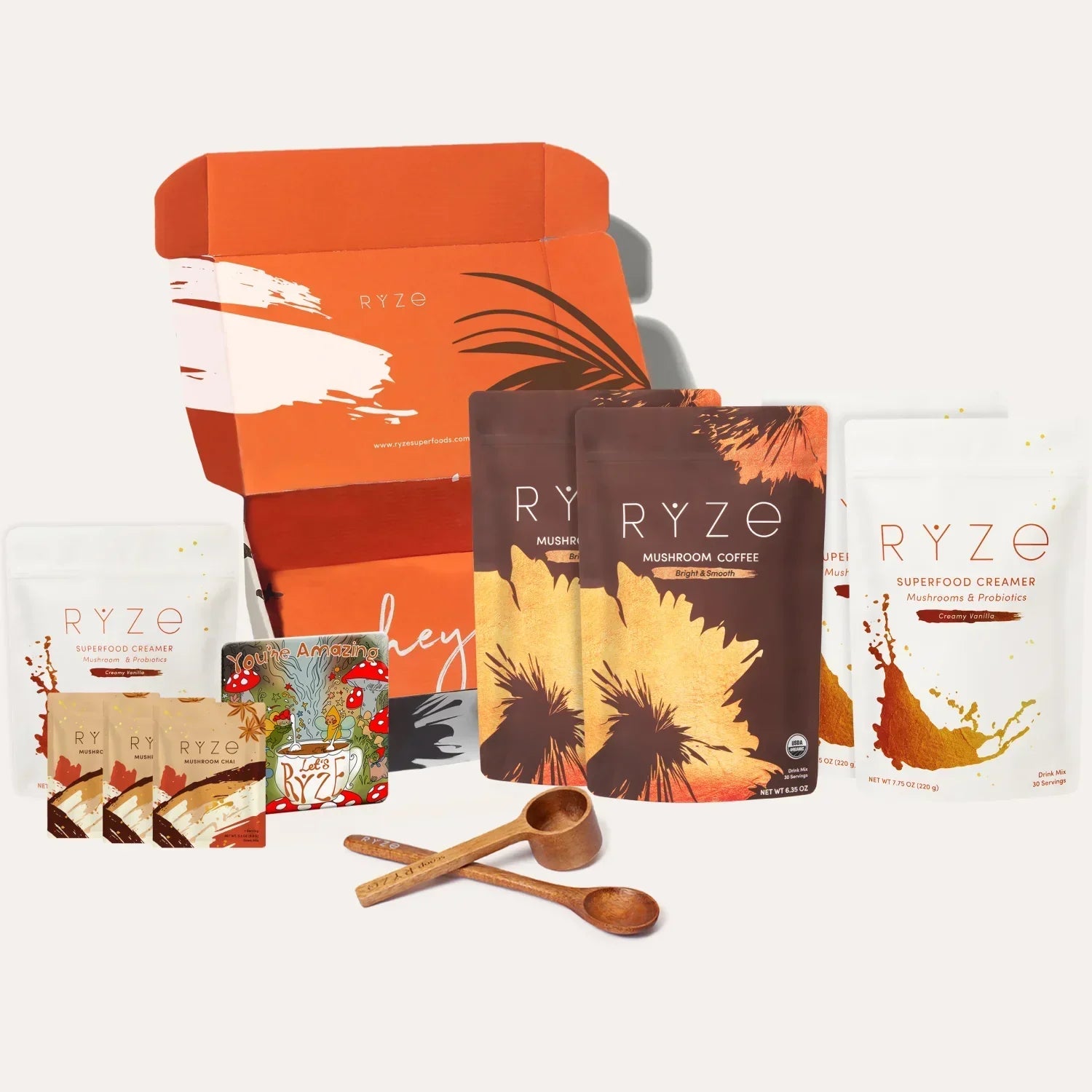 RYZE Lovers Gift Set: 2 Coffees + 2 Creamers G2