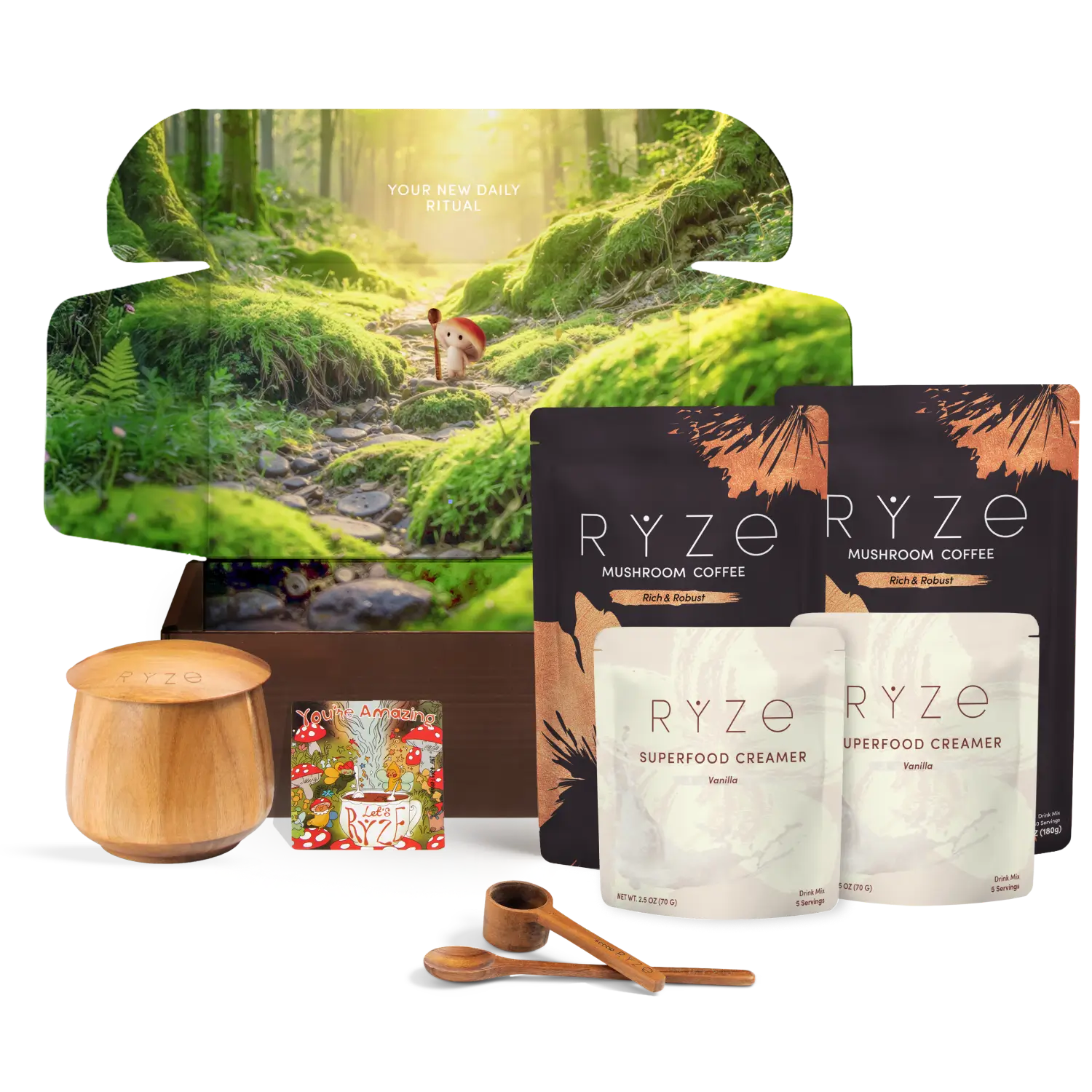 Ryze Dark Roast Ritual Set 3 Month Plan H4