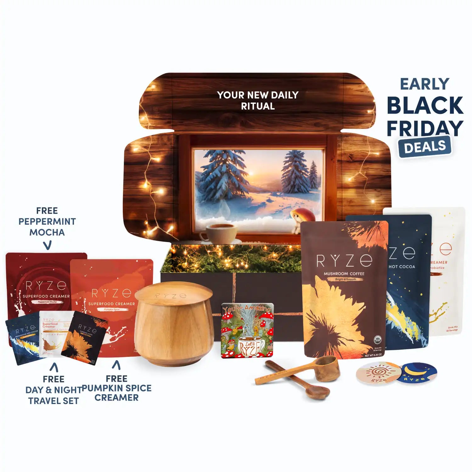 RYZE Ritual Set: Cocoa + Coffee N8