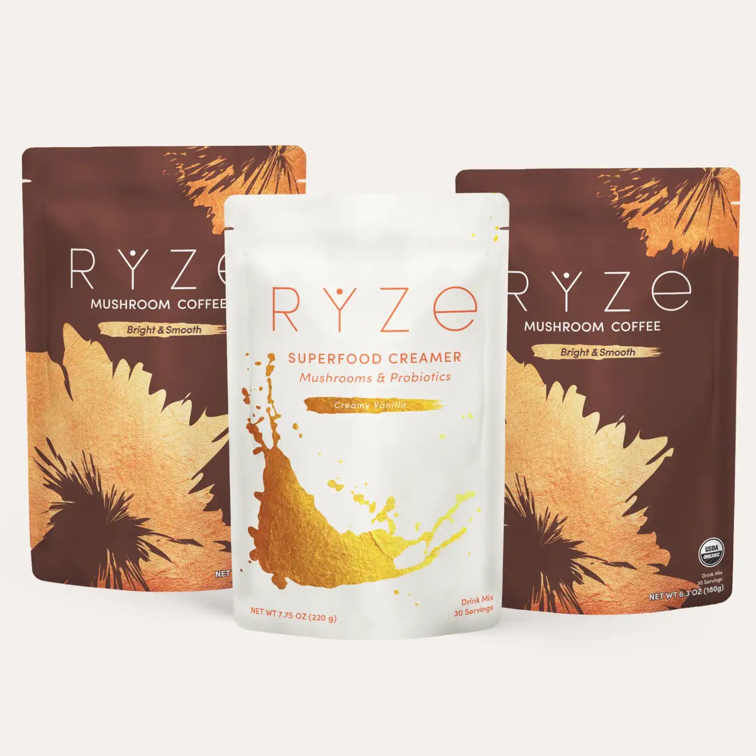 RYZE Starter Gift Set (2 Coffees + 1 Creamer) U7