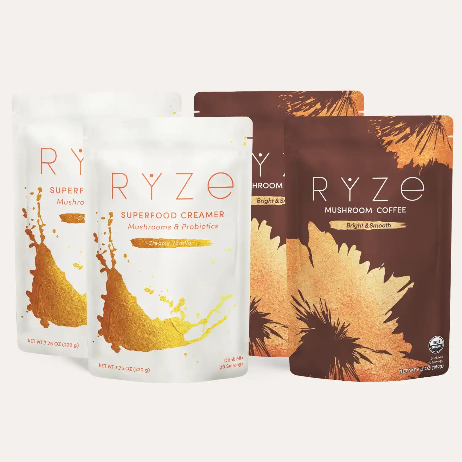 RYZE Lovers Gift Set (2 Coffees + 2 Creamers) J1