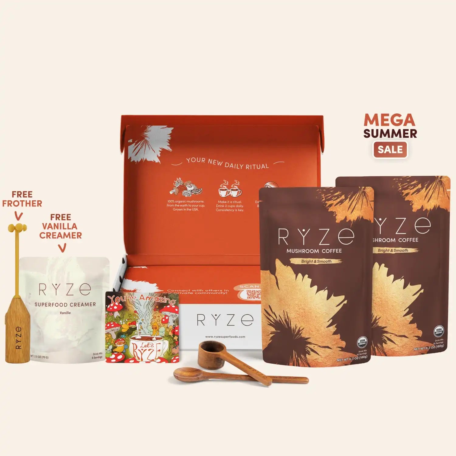 Mushroom Coffee Starter Kit (60 servings) S2