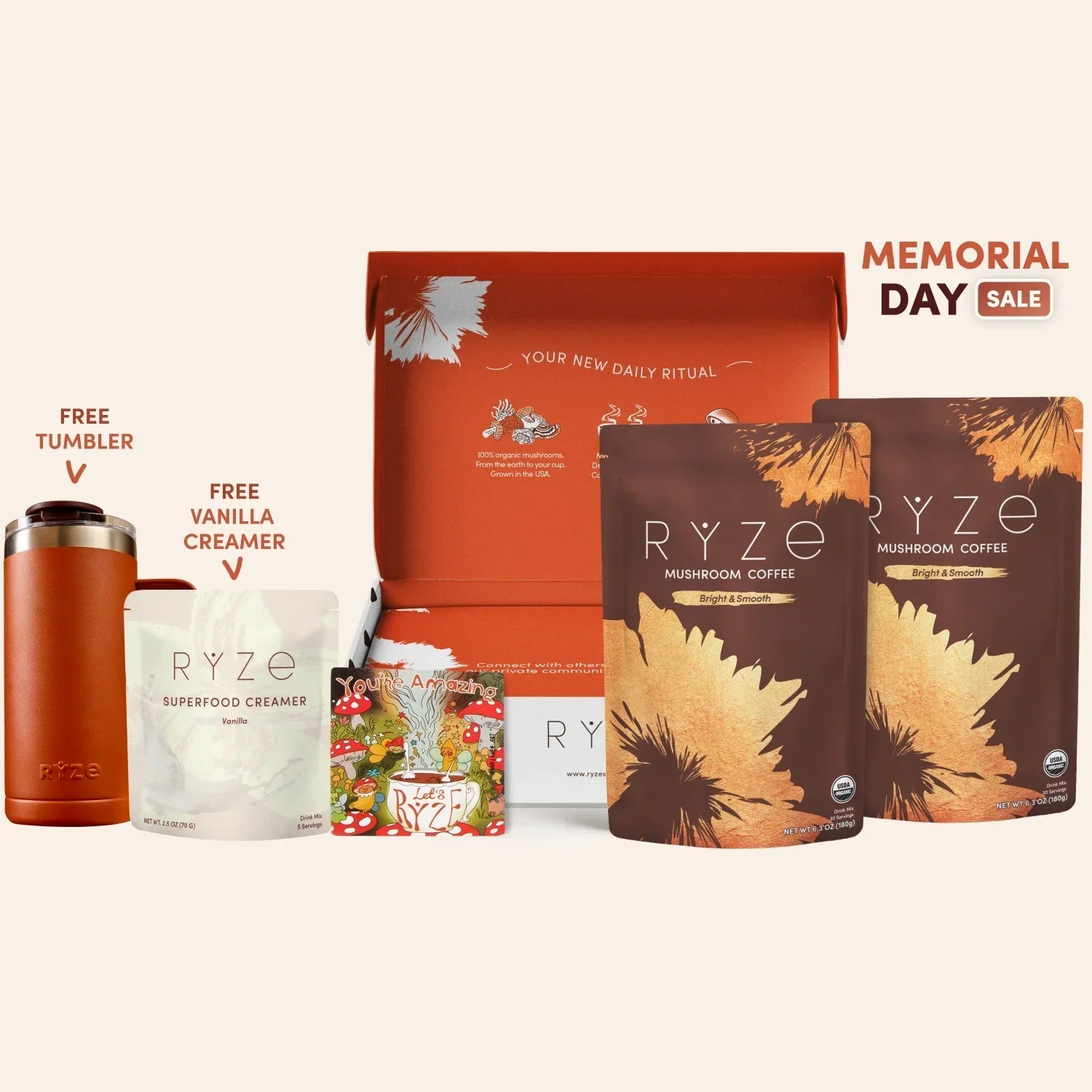 Mushroom Coffee Starter Kit 60 Serving N1