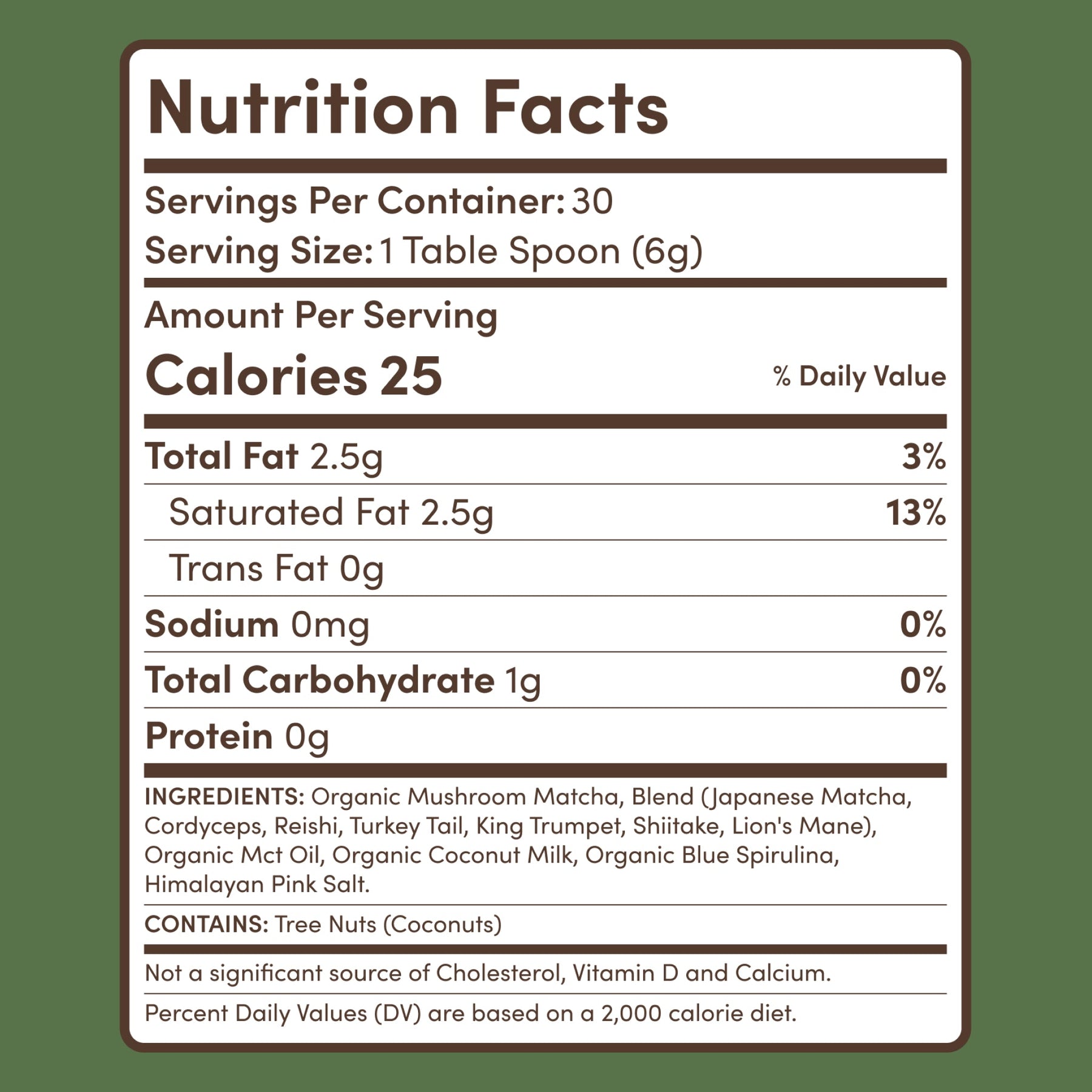 RYZE Mushroom Matcha — Organic Instant Matcha Latte with Lion's Mane & King Trumpet, 30 Servings X5