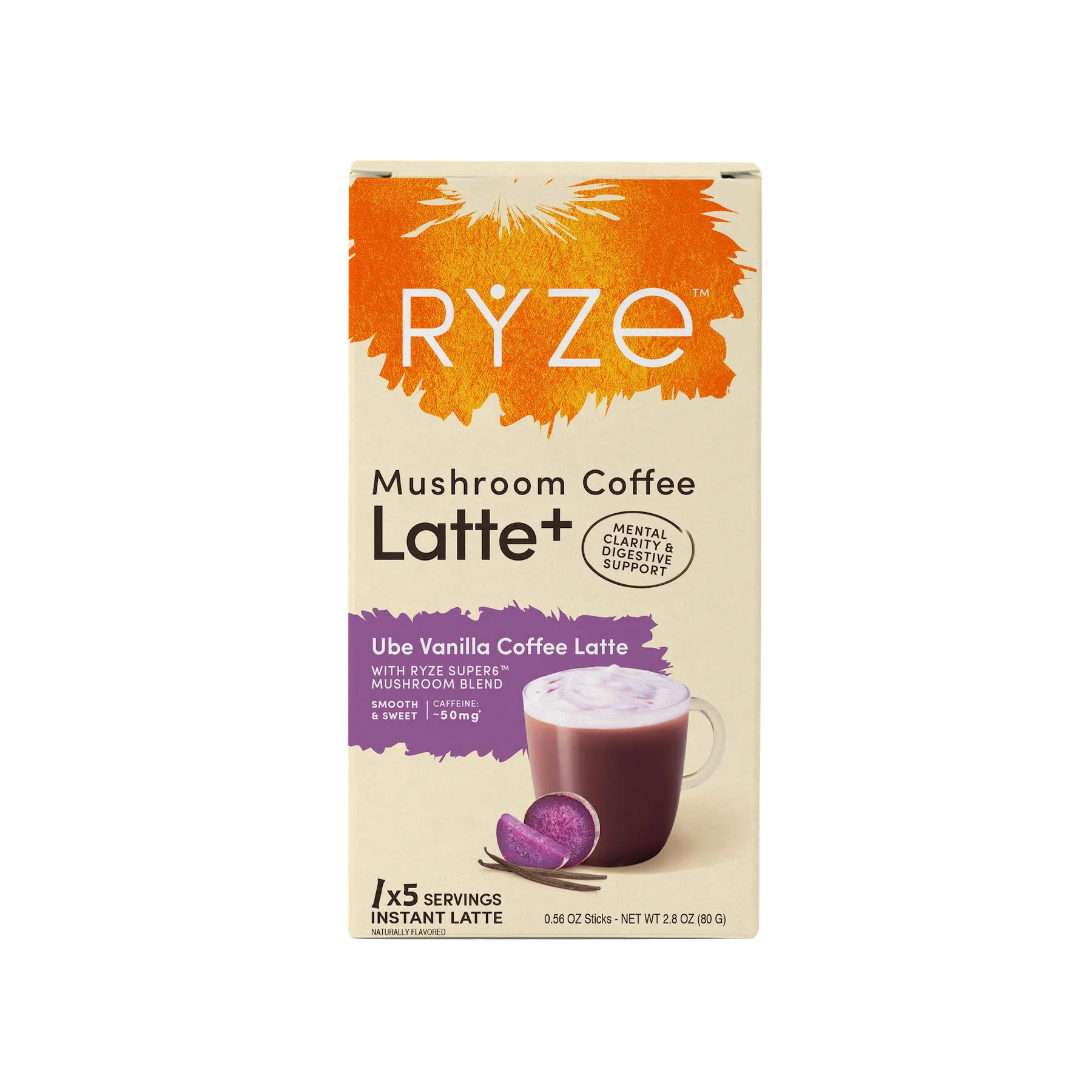 Ube Vanilla Coffee Latte Carton F1