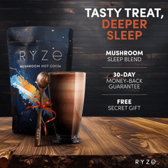 RYZE Hot Cocoa - with 6 Sleep Superfoods to Help Fall Asleep and Stay Asleep R0
